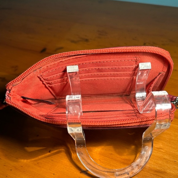 Bright Boho Flowers Leather Fossil Wristlet with Detachable Strap - Picture 6 of 12